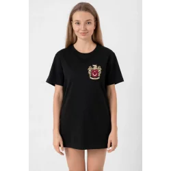 Türk Arma Baskı T-shirt - Siyah