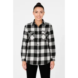 Uzun Kollu Oduncu Gömlek - Siyah