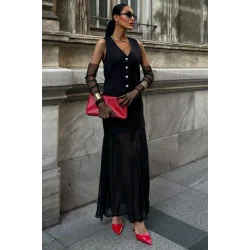 Yelek Ve Pilise Etekli Premium Takım 10096