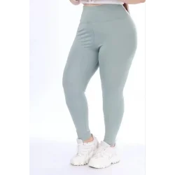 Yüksek Bel Dalgıç Battal Tayt - Gri