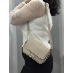 Bej cilt mossi çanta