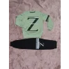 3-9 yaş z baskılı alt üst takım siyahmint erkek çocuk