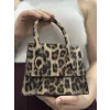 luxe leopar cilt çanta