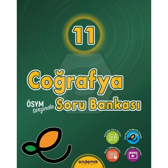 11. Sınıf Coğrafya Soru Bankası Endemik Yayınları - 2025