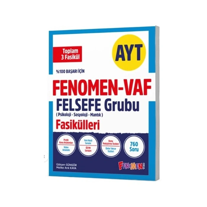 2025 Fenomen - VAF AYT Felsefe Grubu Fasikülleri