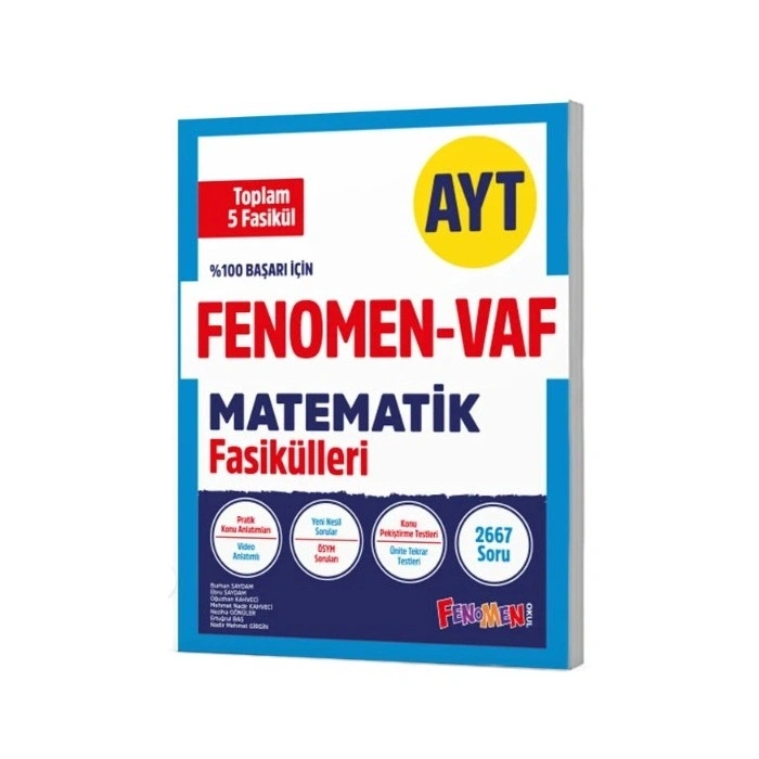 2025 Fenomen - VAF AYT Matematik Fasikülleri
