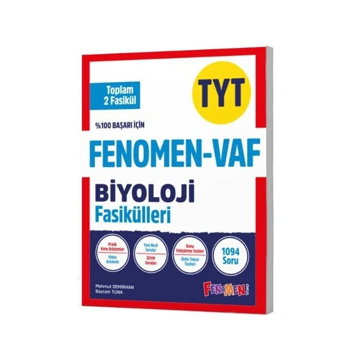 2025 Fenomen - VAF TYT Biyoloji Fasikülleri