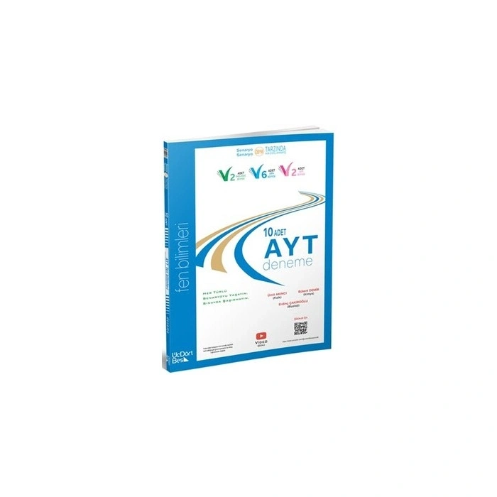 2025 / ÜçDörtBeş Yayınları AYT Fen Bilimleri 10 lu Deneme
