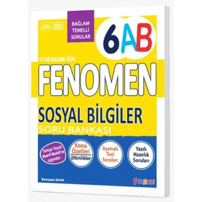 2027 Fenomen Kitap 6. Sınıf Sosyal Bilgiler Soru Bankası
