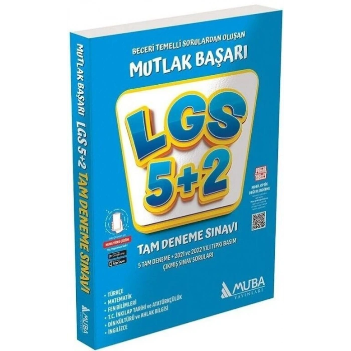 8. Sınıf LGS Tüm Dersler Mutlak Başarı 5+2 Tam Deneme Muba Yayınları