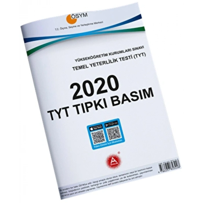 2020 TYT Tıpkı Basım Çıkmış Deneme Sınavı A Yayınları