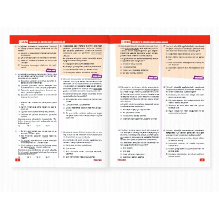 Fenomen 5. Sınıf Sınıf PYBS Tüm Dersler Soru Bankası PYBS Deneme 2020-25 Çıkmış Soru