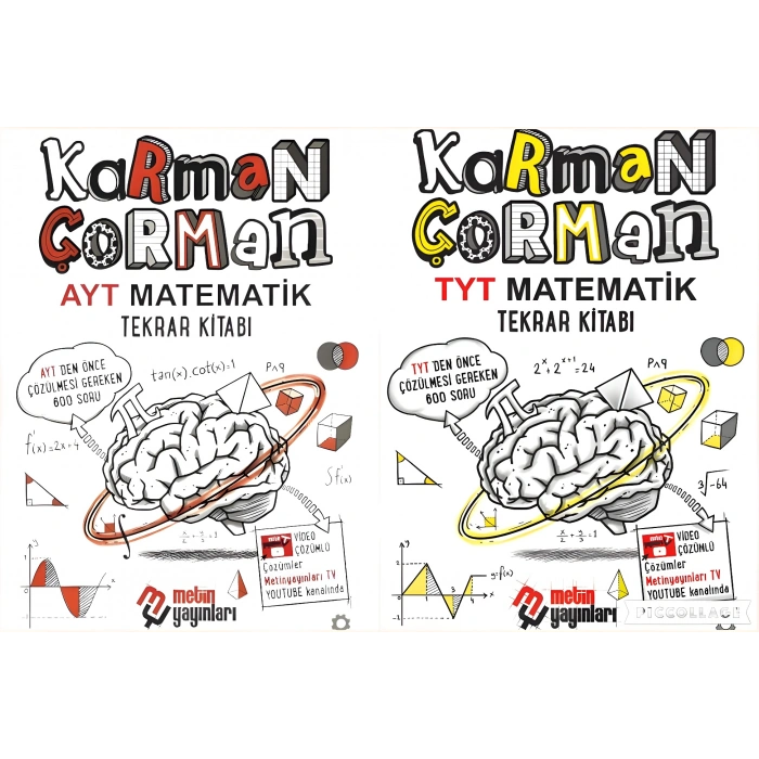 2026 TYT AYT Matematik Tekrar Kitap Seti | Karman Çorman Metin Yayınları
