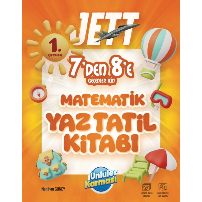 Ünlüler Karması 7 den 8 e Matematik Jett Yaz Tatil Kitabı