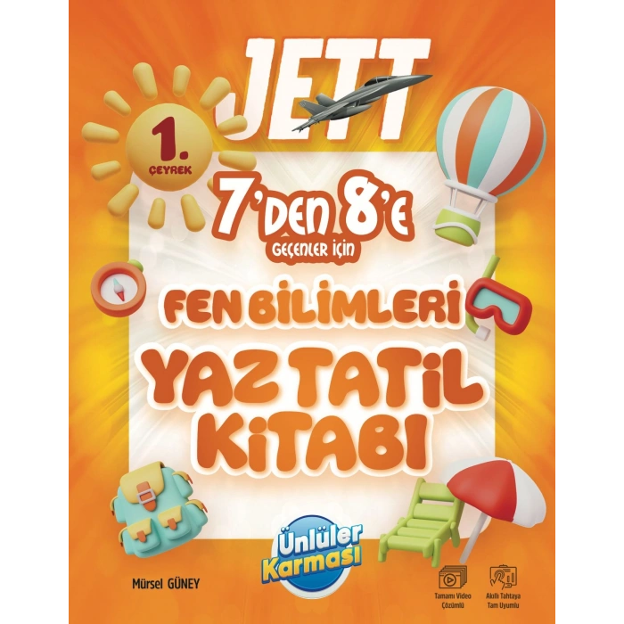Ünlüler Karması 7 den 8 e Geçenlere Fen Bilimler Jett Yaz Tatil Kitabı