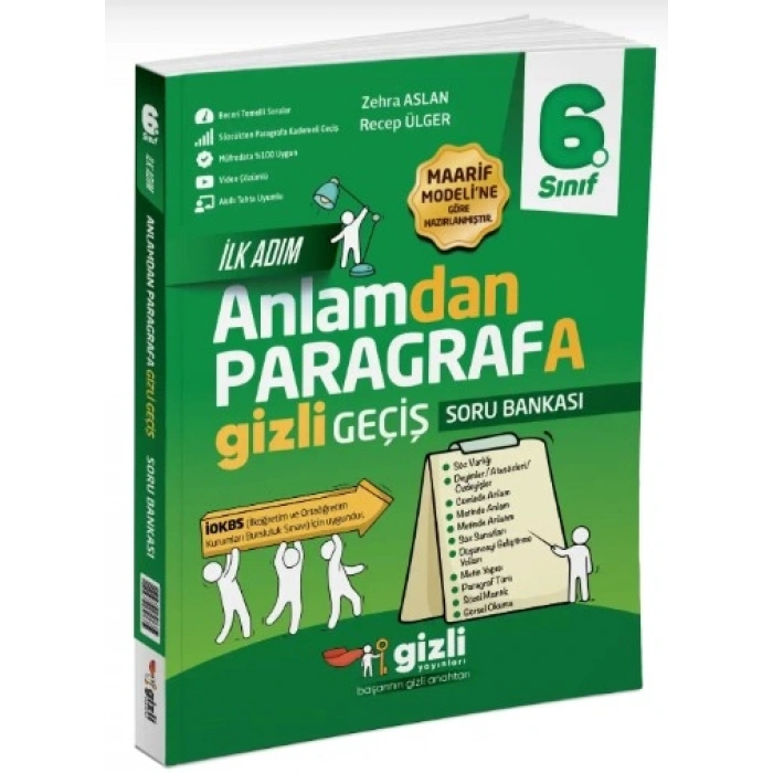 6. Sınıf Türkçe İlk Adım Anlamdan Paragrafa Soru Bankası