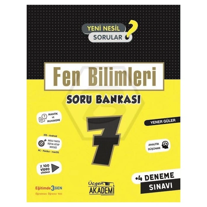 7. Sınıf FEN BİLİMLERİ Soru Bankası ÜÇGEN AKADEMİ