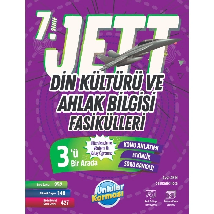 7. Sınıf Jett Din Kültürü ve Ahlak Bilgisi Fasikülleri Soru Bankası