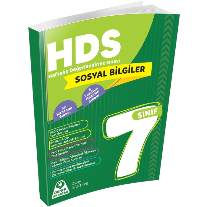 7. Sınıf Sosyal Bilgiler Haftalık Değerlendirme Sınavı HDS