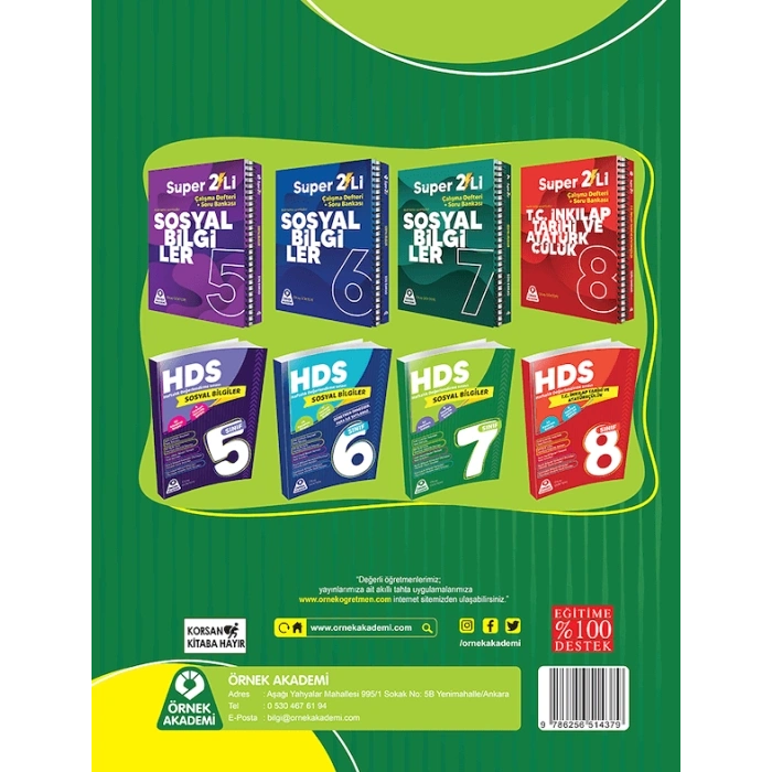 7. Sınıf Sosyal Bilgiler Haftalık Değerlendirme Sınavı HDS