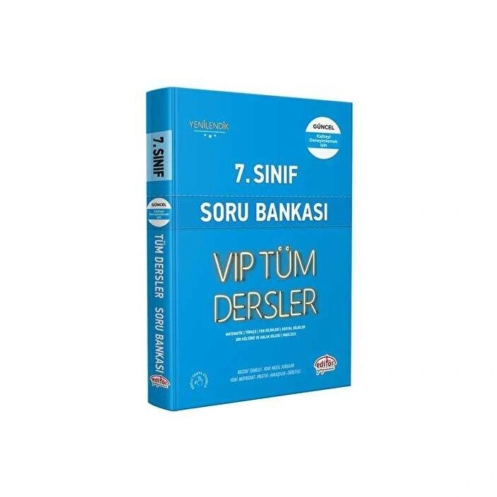 7. Sınıf Vip Tüm Dersler Soru Bankası Mavi Kitap