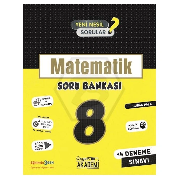 8. Sınıf LGS MATEMATİK Soru Bankası - Üçgen Akademi