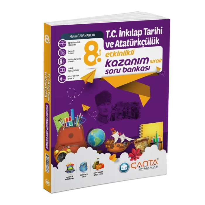 8.Sınıf – LGS T.C. İnkılap Tarihi ve Atatürkçülük Etkinlikli Kazanım Sıralı Soru Bankası