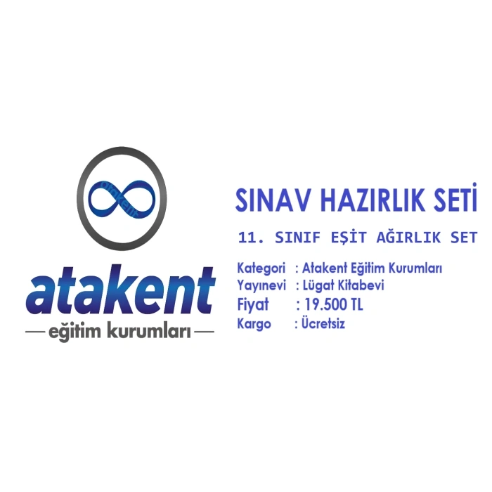 ATAKENT KOLEJİ 11. SINIF EŞİT AĞIRLIK SINAV HAZIRLIK SETİ