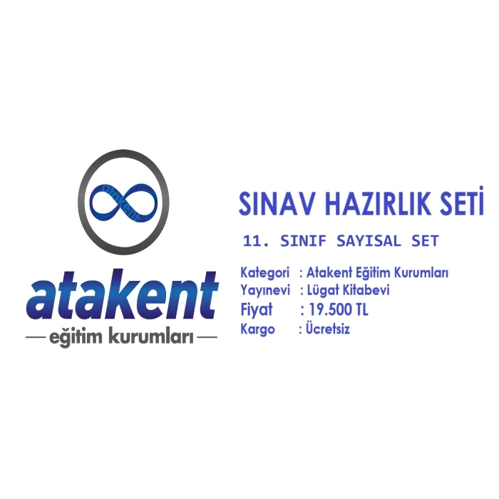 ATAKENT KOLEJİ 11. SINIF SAYISAL SINAV HAZIRLIK SETİ