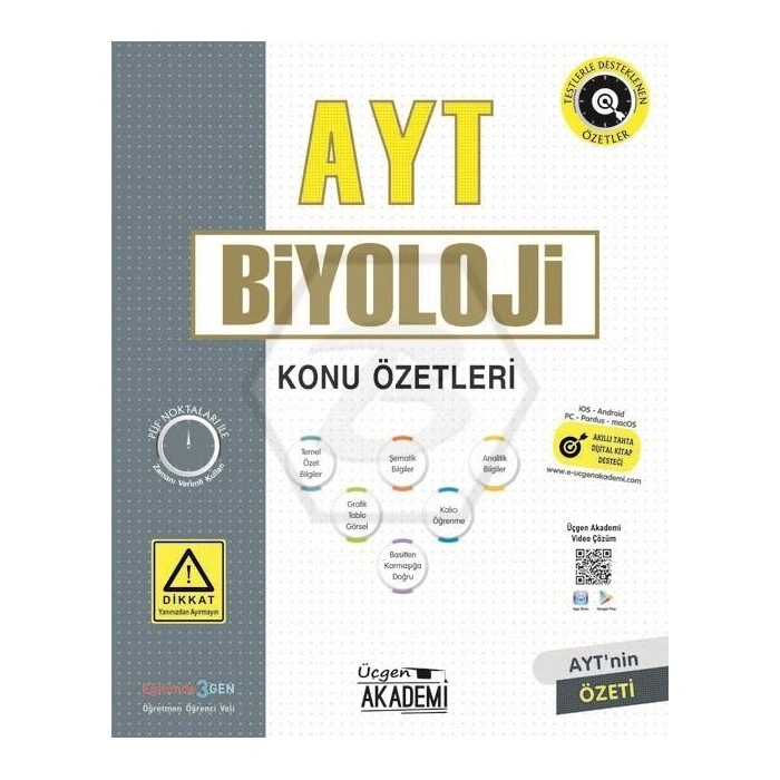 AYT BİYOLOJİ - Konu Özeti