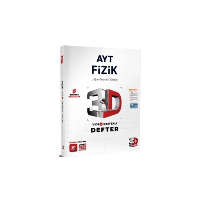 AYT Fizik Video Destekli Defter 3D Yayınları