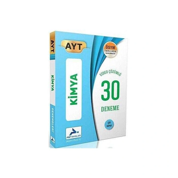 AYT Kimya Video Çözümlü 30 Deneme