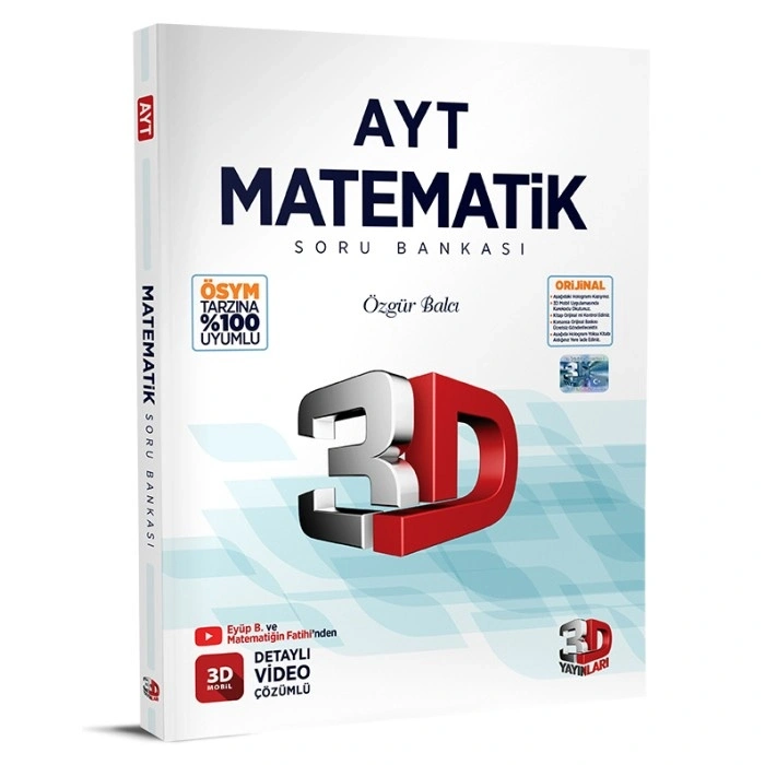 AYT Matematik Soru Bankası 3D Yayınları
