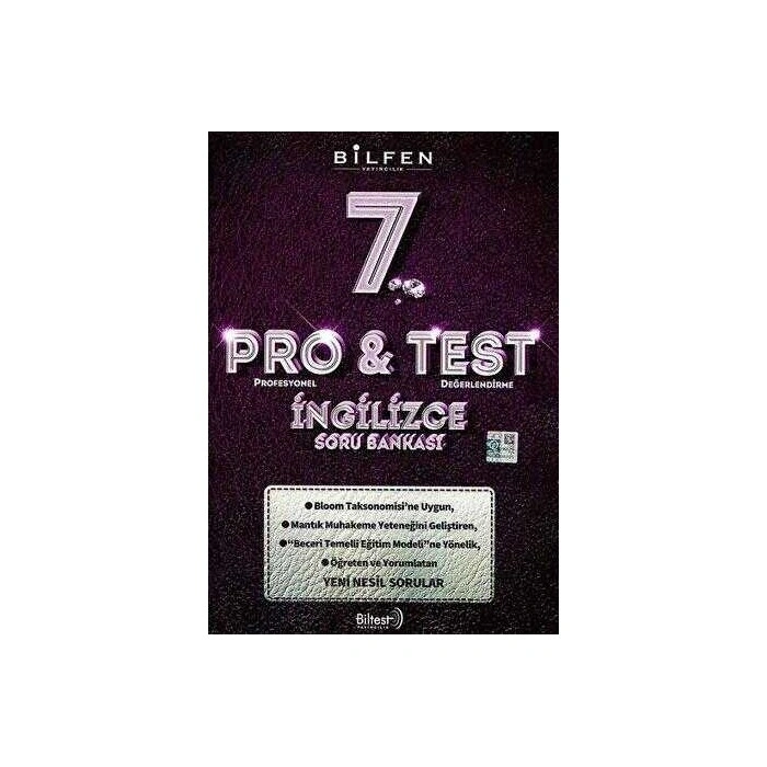 Bilfen Yayıncılık 7. Sınıf İngilizce ProTest Soru Bankası