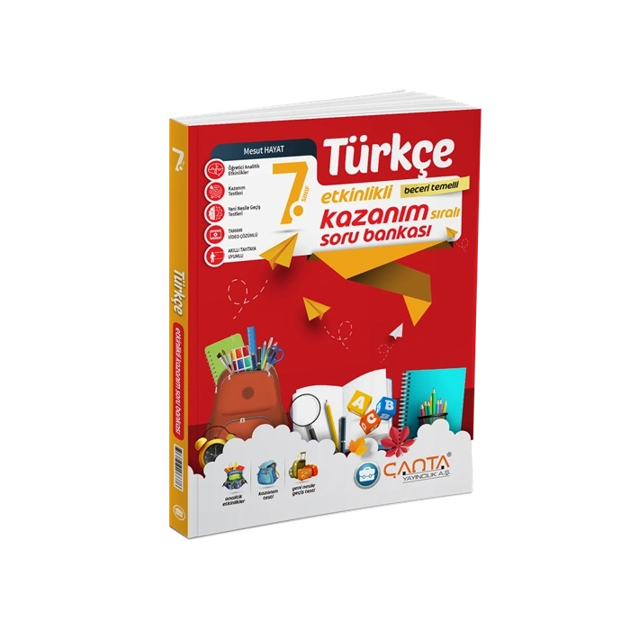 Çanta Yayınları 7. Sınıf Türkçe Etkinlikli Kazanım Soru Bankası