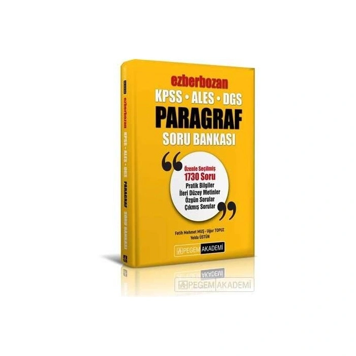 Ezberbozan KPSS ALES DGS Paragraf Soru Bankası