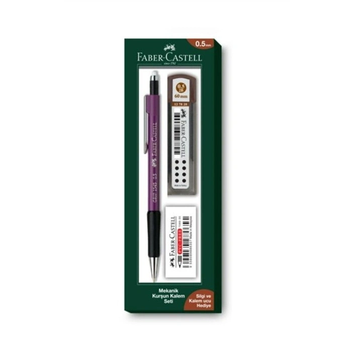 Faber Castell Okul Seti 1345/47 Kamp Min-Silgi / MOR 0,5 mm