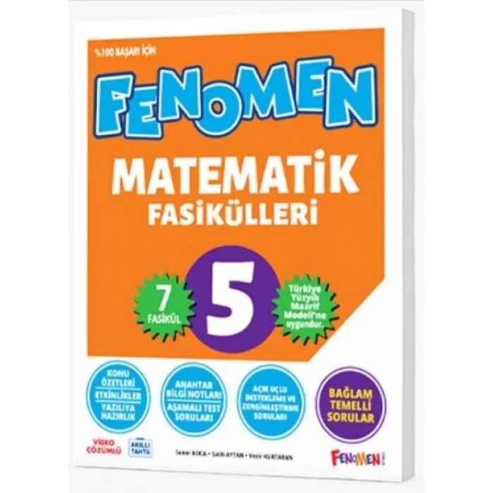 FENOMEN 5. Sınıf MATEMATİK FASİKÜLLERİ (TOPLAM 7 FASİKÜL) 2027