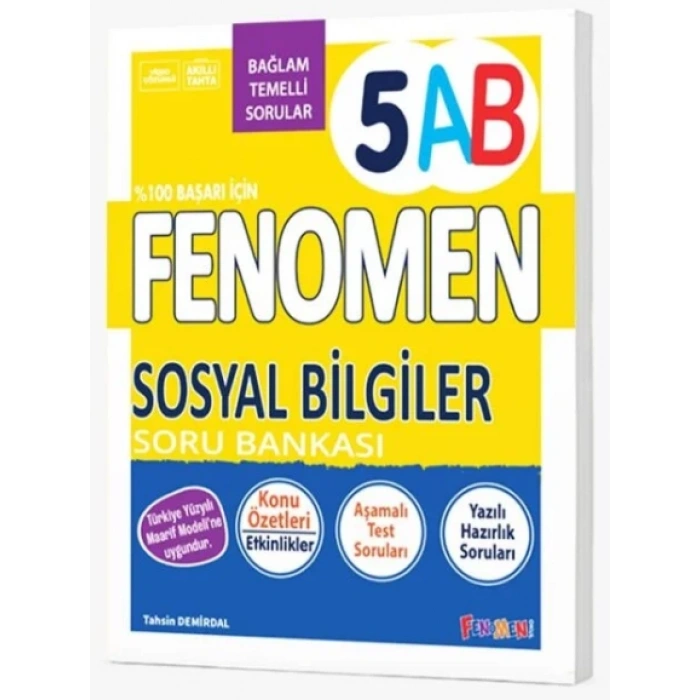 FENOMEN 5.SINF SOSYAL BİLGİLER (A-B) SORU BANKASI 2027