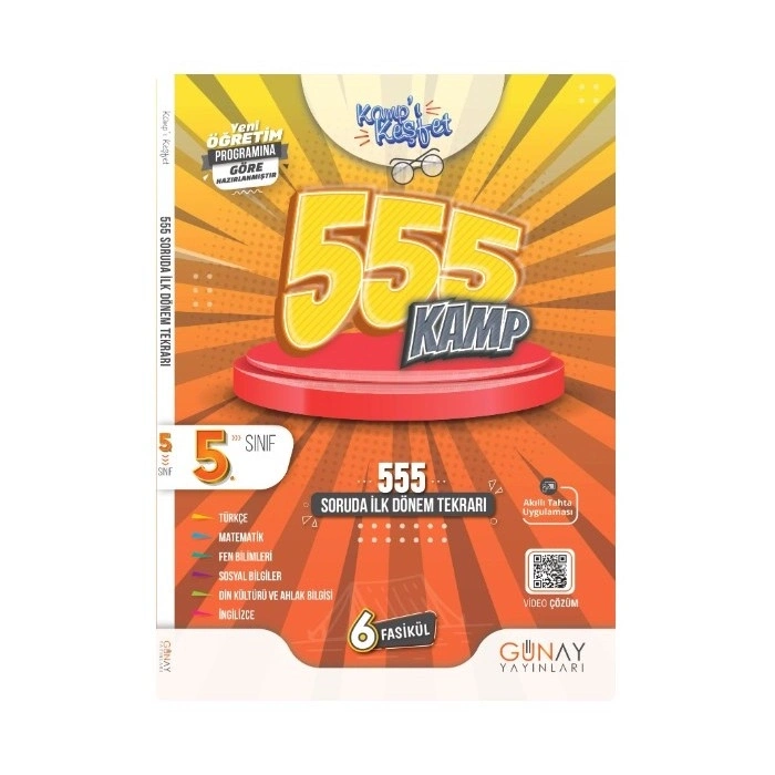 Günay 5. Sınıf İLK DÖNEM KAMP KİTABI ( KAMPI KEŞFET ) 2026