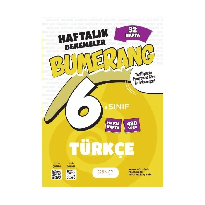 Günay 6. Sınıf 32 Haftalık Türkçe Denemeleri 2026