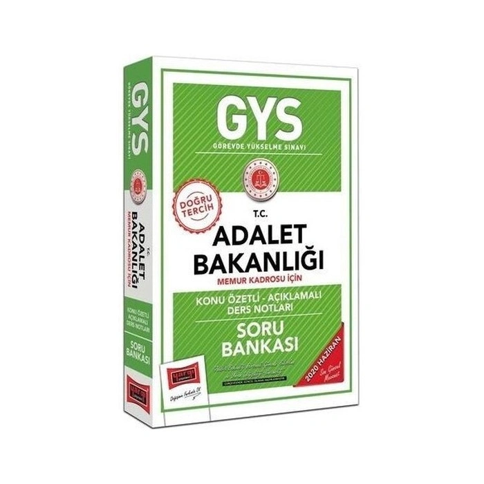 GYS T.C. Adalet Bakanlığı Memur Kadrosu İçin Konu Özetli Soru Bankası