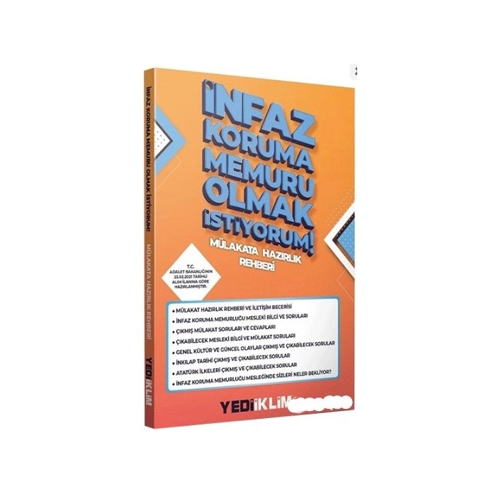 İnfaz Koruma Memuru Olmak İstiyorum Mülakat Hazırlık Rehberi Yediiklim Yayınları
