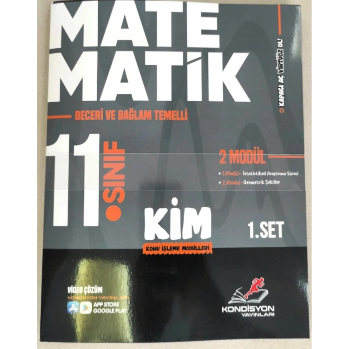 KONDİSYON VİRTÜÖZ 11. SINIF MATEMATİK KONU İŞLEME MODÜLLERİ (2 MODÜL) 1. KİTAP