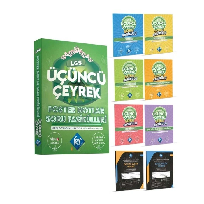 LGS Üçüncü Çeyrek Poster Notlar Soru Fasikülleri (3. Çeyrek)