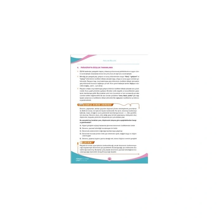 Limit Yayınları TYT Türkçe El Kitabı