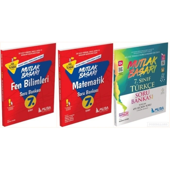 Mutlak Başarı 7. Sınıf Türkçe Matematik Fen Bilimleri Soru Bankası