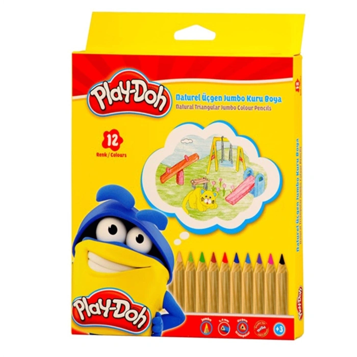 Play-Doh Kuruboya Naturel Jumbo 12 Renk