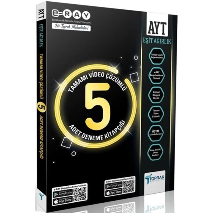 Toprak Yayıncılık AYT Eşit Ağırlık 5 Lİ Paket Deneme