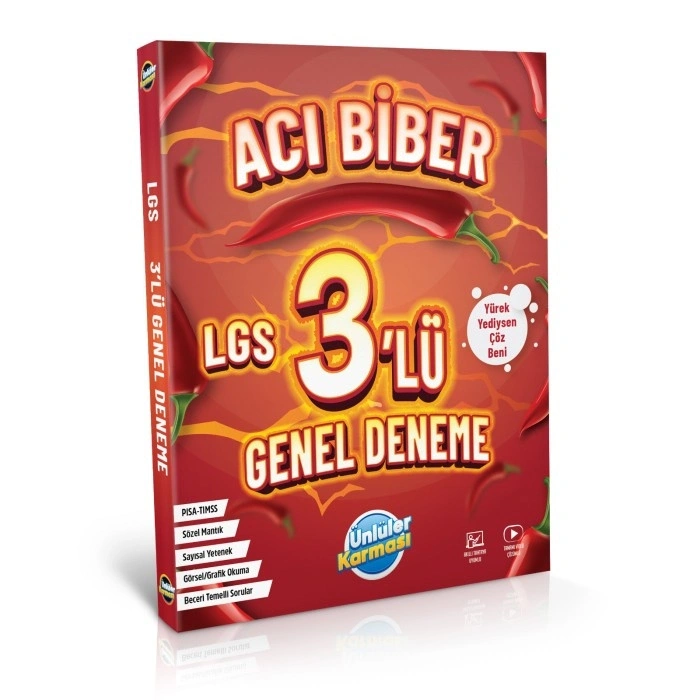 Ünlüler Karması Acı Biber 3 lü LGS Deneme